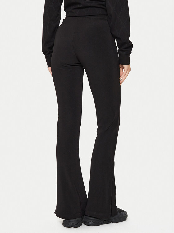 HUGO Hugo Hlače iz tkanine Naessa 50517459 Črna Slim Fit