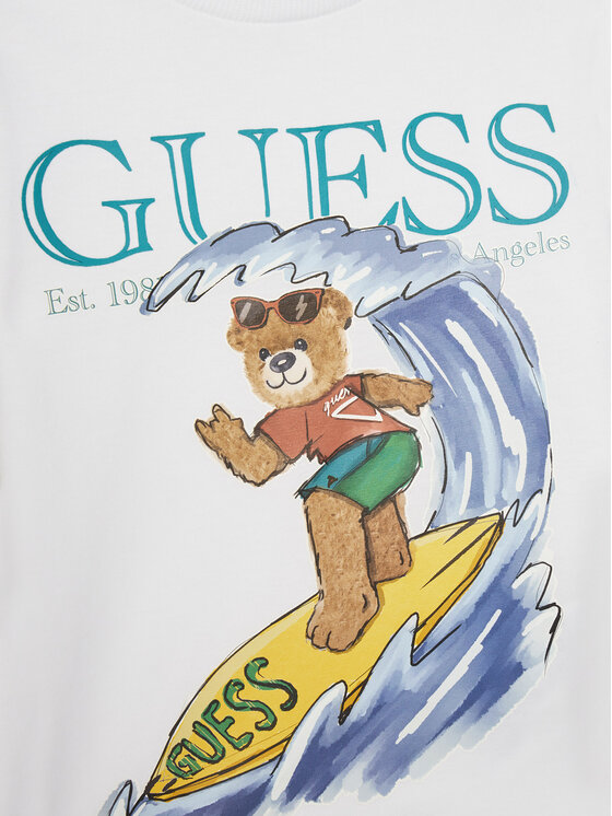 Guess Guess T-krekls N5GI04 K8HM4 Balts Regular Fit