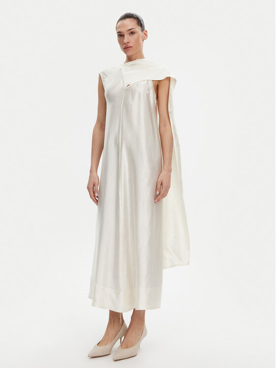 Herskind Herskind Rochie cocktail Leroy 5547196 Alb Relaxed Fit
