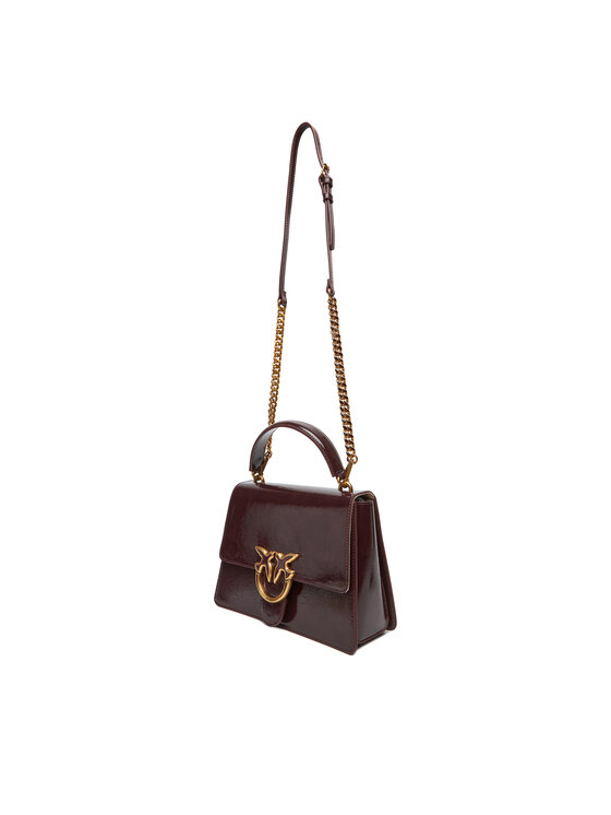 PINKO PINKO Handtasche Love One Top Handle Classic Light PE 25 PLTT 100066 A1UV Y1HQ Dunkelrot