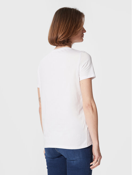 Fracomina Fracomina Tričko FR23ST3003J401N5 Biela Regular Fit