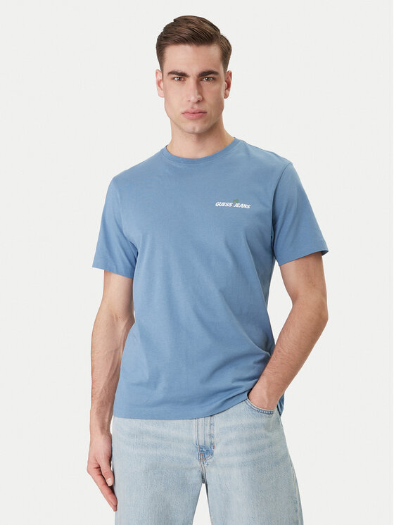 Guess Jeans Guess Jeans T-shirt M6GIC0 K8HM0 Blu Regular Fit