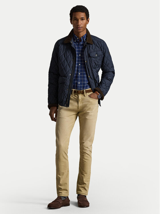 Polo Ralph Lauren Polo Ralph Lauren Marškiniai 710P07186001 Tamsiai mėlyna Custom Fit