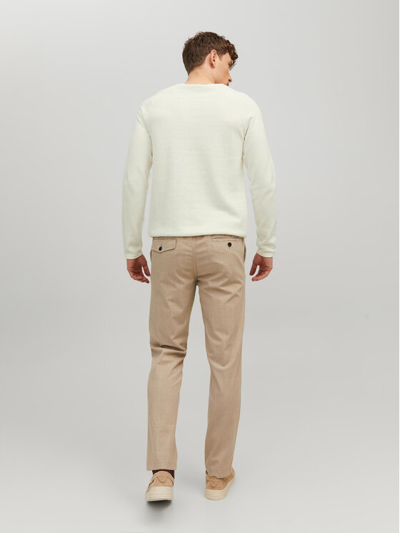 Jack&Jones Jack&Jones Sweter 12157321 Écru Regular Fit