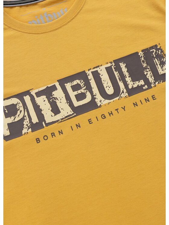 PITBULL PITBULL T-Shirt BLACKY Żółty Regular Fit