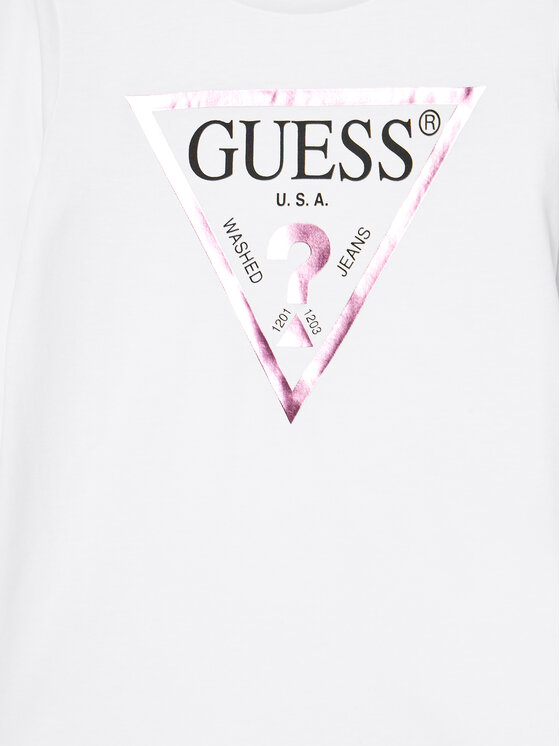 Guess Guess Μπλουζάκι K84I18 K8HM0 Λευκό Regular Fit