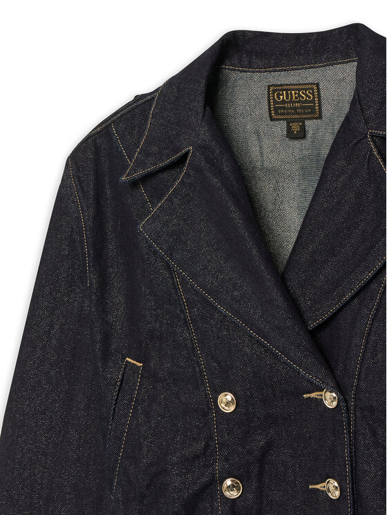 Guess Guess Jeansjacke J6RL07 D5D90 Dunkelblau Regular Fit