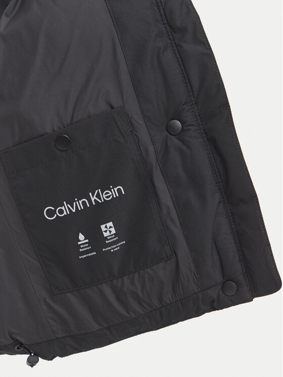Calvin Klein Jeans Calvin Klein Jeans Kurtka zimowa Matte LV047H504G Czarny Relaxed Fit