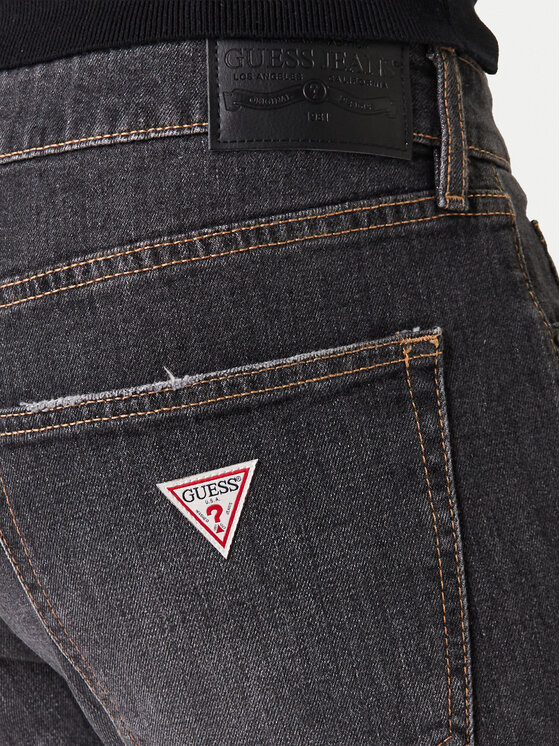 Guess Jeans Guess Jeans Blugi M6RA1C D5LW6 Negru Slim Fit
