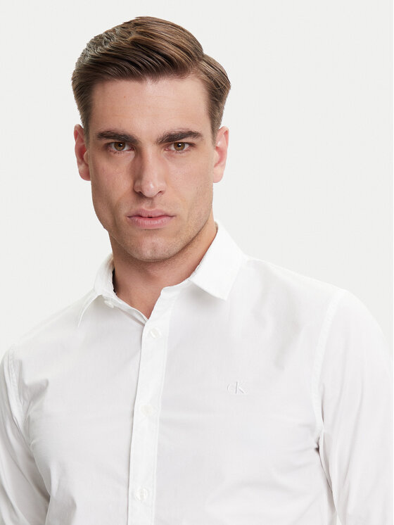 Calvin Klein Jeans Calvin Klein Jeans Koszula J30J324614 Biały Slim Fit