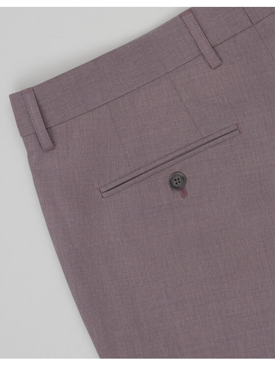 Borgio Borgio Spodnie garniturowe spodnie_maretto_f_sf Fioletowy Slim Fit