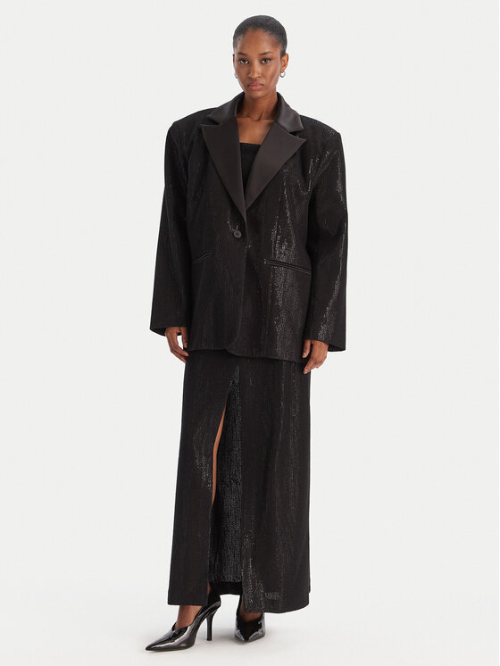 Eleh Eleh Marynarka EFW250252 Czarny Regular Fit