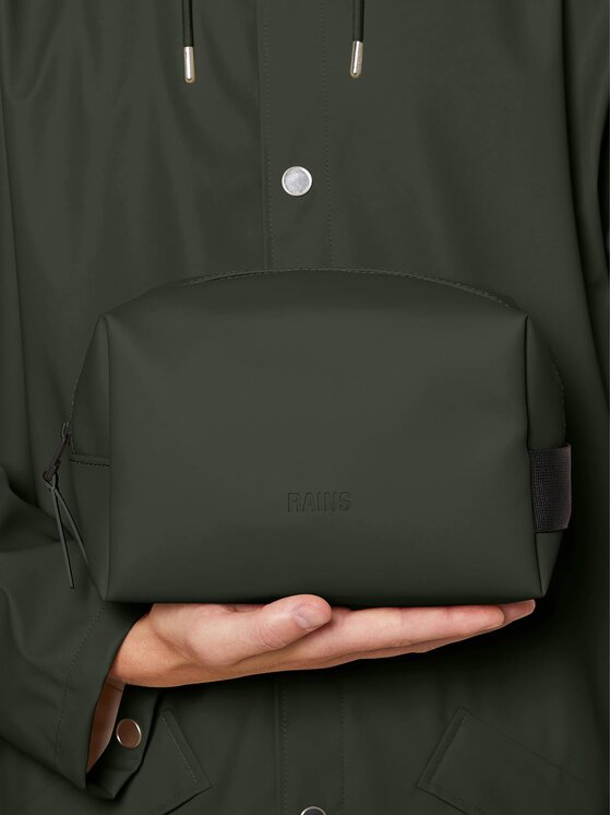 Rains Rains Τσαντάκι καλλυντικών Wash Bag Small W3 15580 Πράσινο