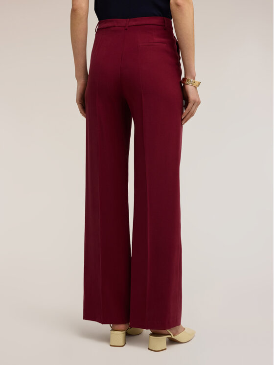 Motivi Motivi Pantaloni di tessuto P03HQ004735N036 Bordeaux Regular Fit