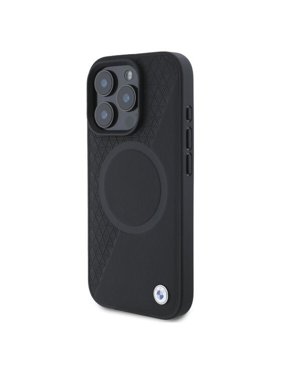 Etui na telefon BMW Motorsport, Czarne, Sign Leather Textured And Line