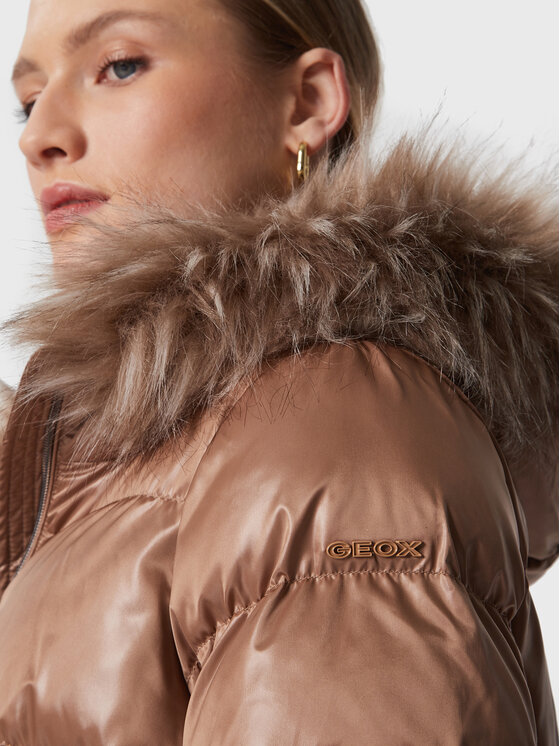 Geox Geox Žieminė striukė Becksie W2628H T2843 F5239 Ruda Regular Fit