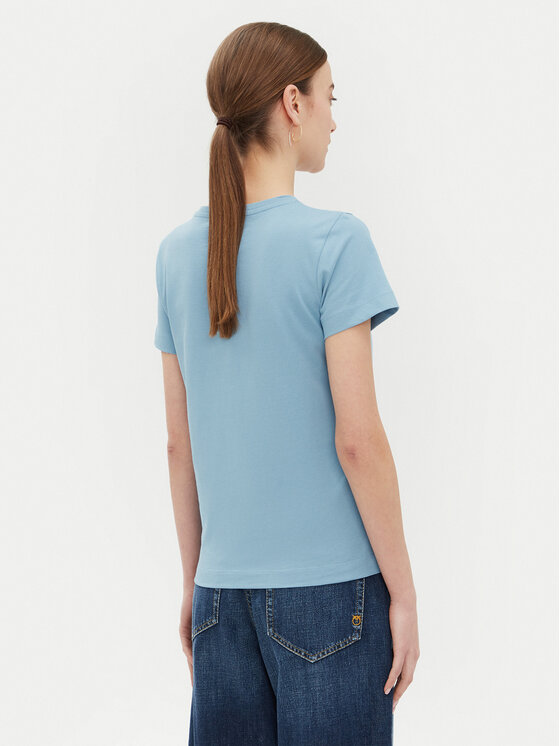 PINKO PINKO T-Shirt 100355 A2HN Niebieski Regular Fit