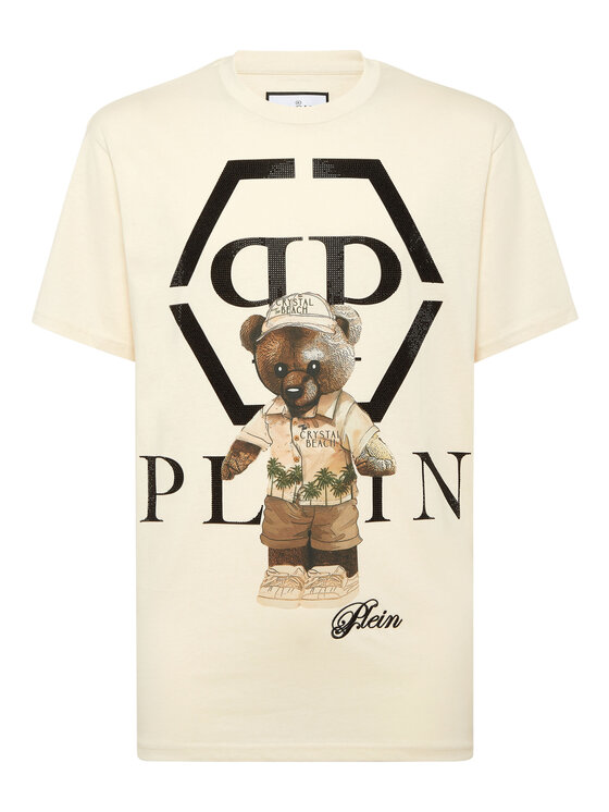 PHILIPP PLEIN PHILIPP PLEIN T-shirt 27065 Beige Regular Fit