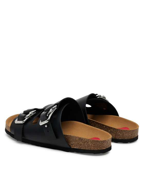 LOVE MOSCHINO LOVE MOSCHINO Klapki JA28273G1MIA000A Czarny