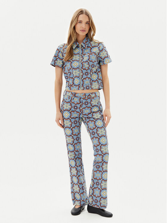 Wrangler Wrangler дънкова риза 112362607 Син Slim Fit