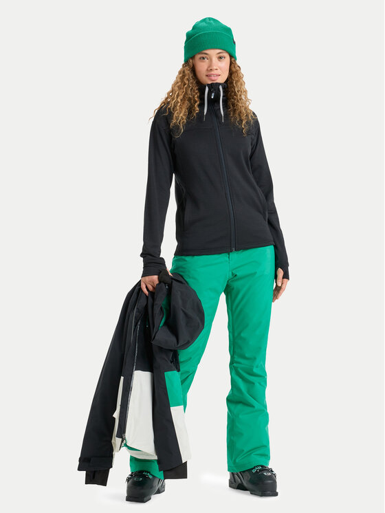 Roxy Roxy Bluză tehnică Vertere Full Zip ERJFT04974 Negru Regular Fit