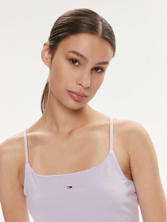 Tommy Jeans Tommy Jeans Vasarinė suknelė Essential DW0DW17988 Violetinė Slim Fit