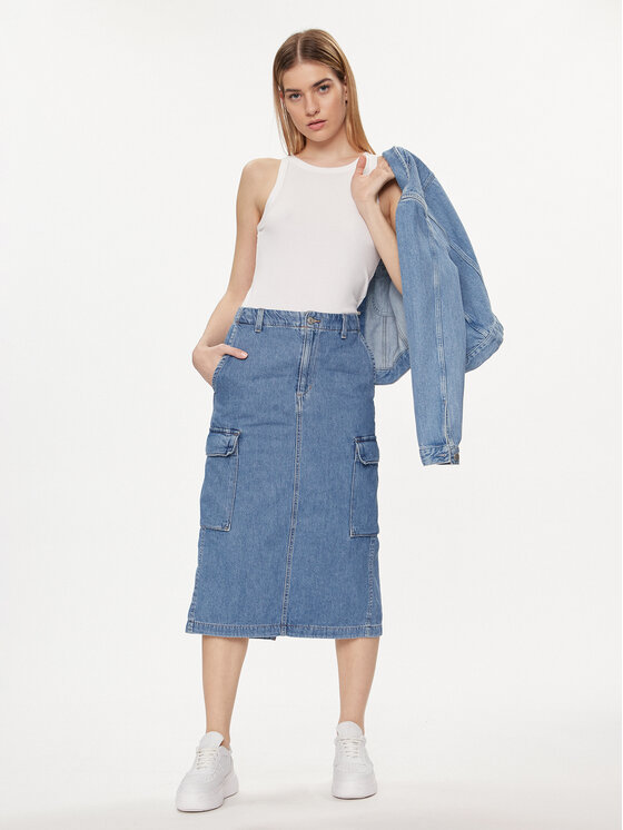 Levi's® Levi's® Džínsová sukňa A7539-0004 Modrá Regular Fit