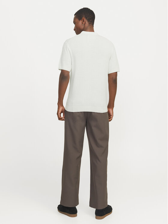 Jack&Jones Jack&Jones Тениска с яка и копчета Cooper 12271483 Бял Regular Fit