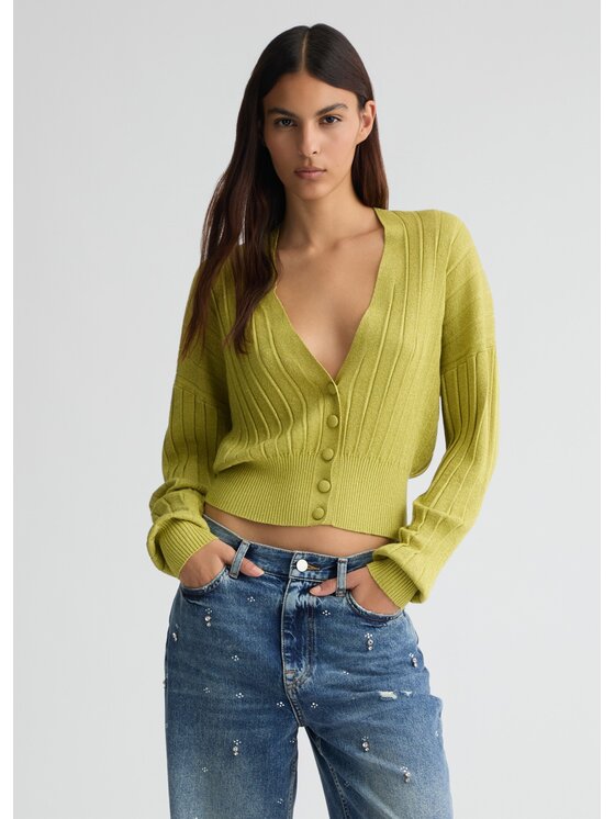 Liu Jo Liu Jo Cardigan WA5060MS64JA4337 Verde Regular Fit