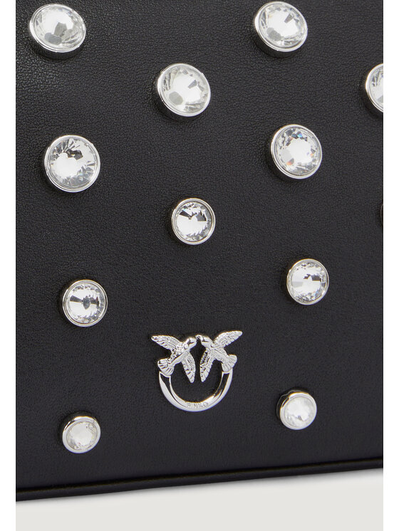 PINKO PINKO Σάκος HALF MOON BAGUETTE MINI C Μαύρο