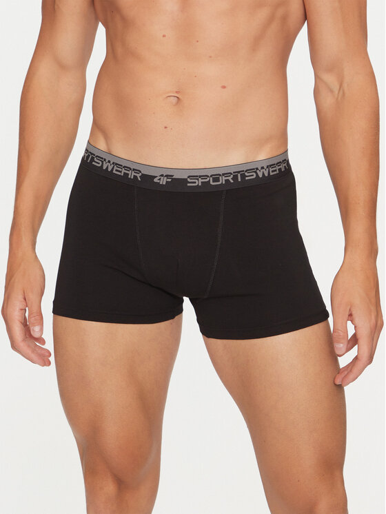 4F 4F Set di 2 boxer 4FWMM00UBXSM051 Nero