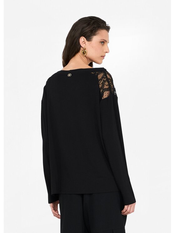 Liu Jo Liu Jo T-shirt TF5186JS360A3370 Nero Regular Fit