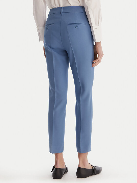 Weekend Max Mara Weekend Max Mara Штани з тканини Rana 2615131021 Блакитний Slim Fit