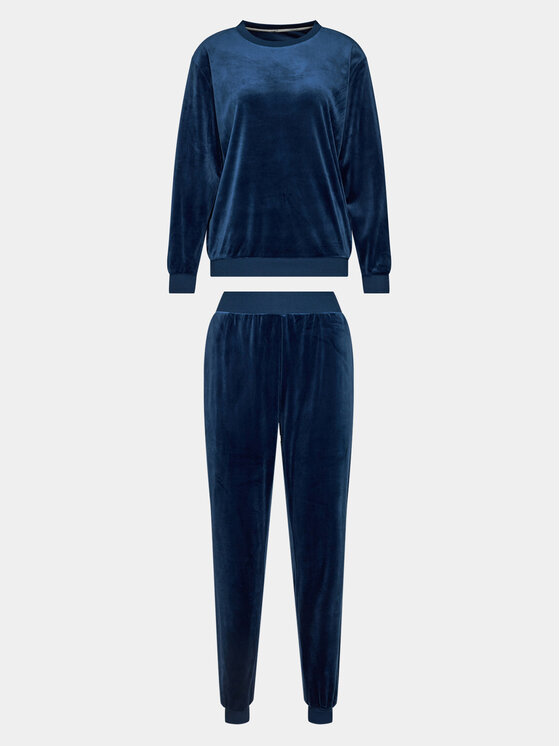 Selmark Pižama Polar Soft P7173 Mornarsko modra Regular Fit