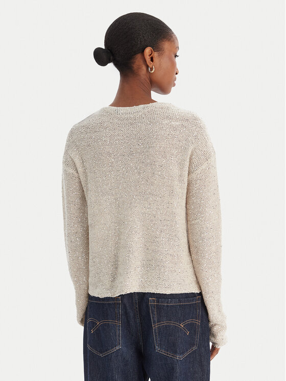 Vero Moda Vero Moda Blúz Leilani 10318223 Bézs Loose Fit