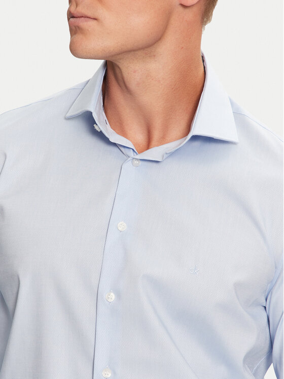 Calvin Klein Calvin Klein Koszula K10K113539 Niebieski Regular Fit