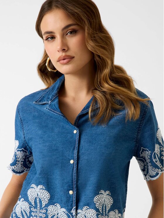 Guess Guess Halenka 182450 Modrá Classic Fit