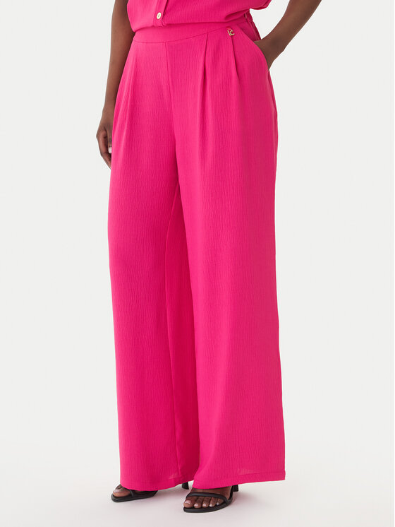 LOLA CASADEMUNT LOLA CASADEMUNT Pantaloni din material LS2614054 Roz Regular Fit