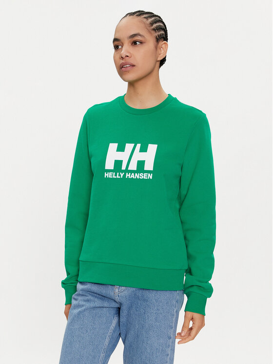 Helly Hansen Majica Dugih Rukava Logo 2.0 34462 Zelena Regular Fit