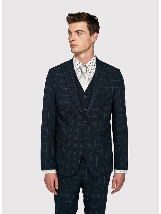 Pako Lorente Pako Lorente Marynarka P23SF-3G-001 Granatowy Slim Fit