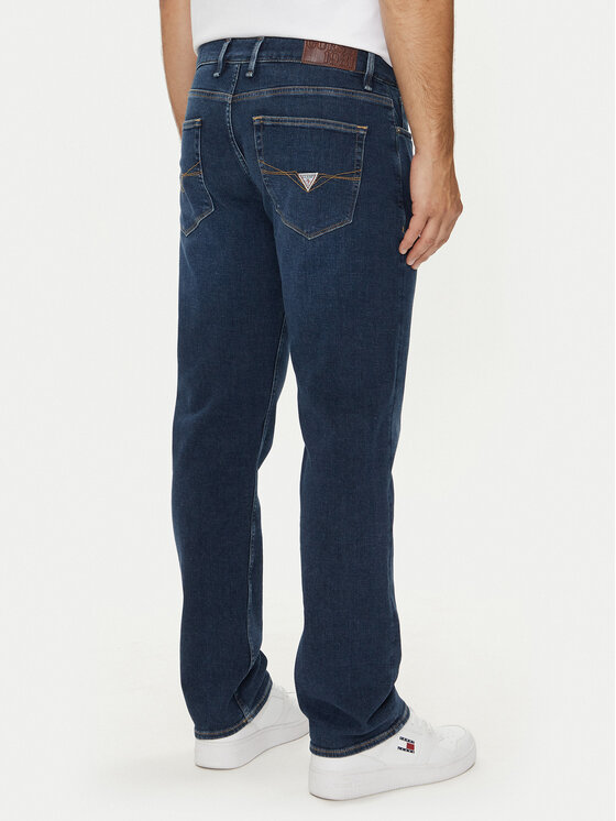 Guess Guess Jeansy M4BAN2 D5GQ2 Tmavomodrá Skinny Fit