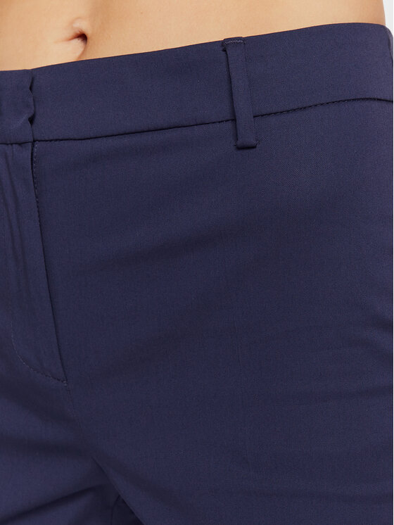 Weekend Max Mara Weekend Max Mara Pantaloni di tessuto Cecco 2351310631 Blu scuro Slim Fit