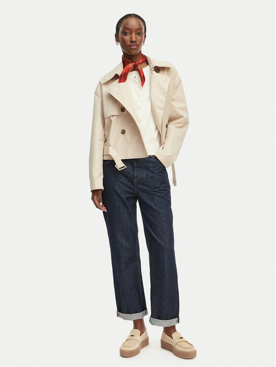 Tommy Jeans Tommy Jeans Tenchcoat DW0DW22322 Hellbeige Relaxed Fit