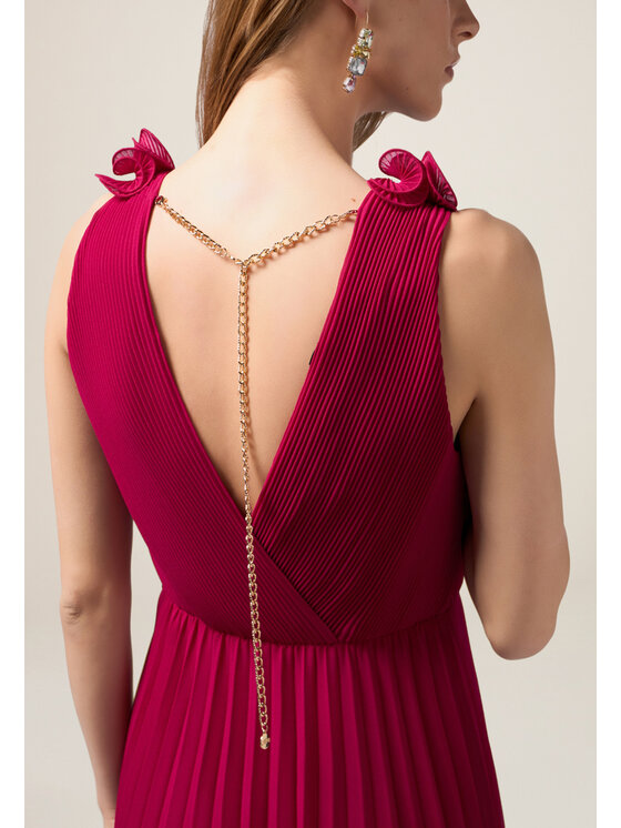 Oltre Oltre Sukienka wieczorowa 7396J000795N019 Różowy A-Line Fit