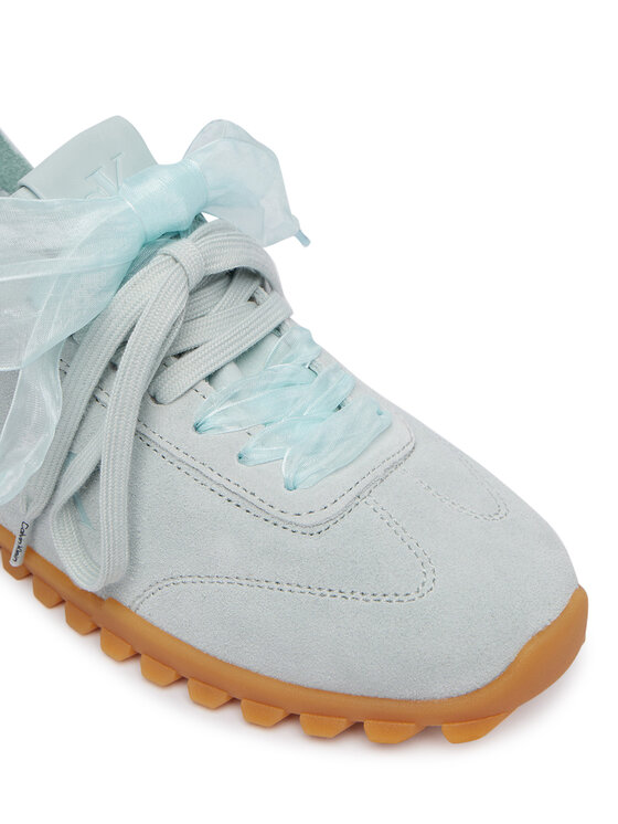 Calvin Klein Calvin Klein Tenisice Low Profile Run Mg Sue Db Laces HW0HW03150 Svijetlo plava
