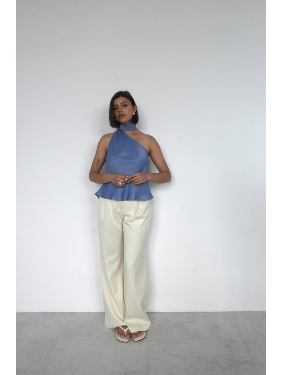 ROSE AVENUE ROSE AVENUE Top ALICE Niebieski Basic Fit