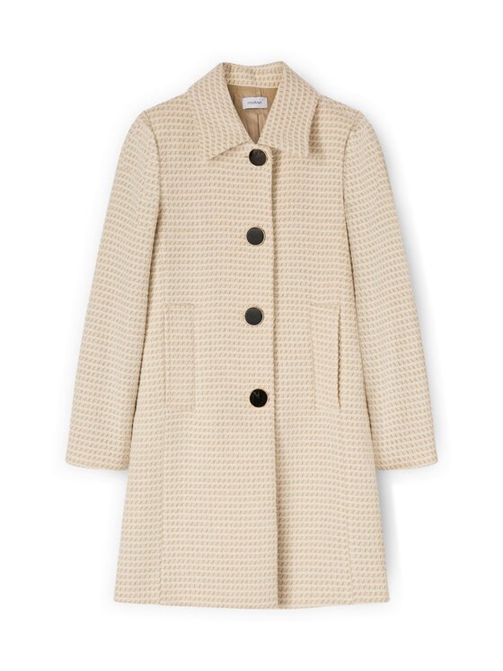 Motivi Motivi Cappotto invernale 0009Q000633N0S1 Crema Regular Fit