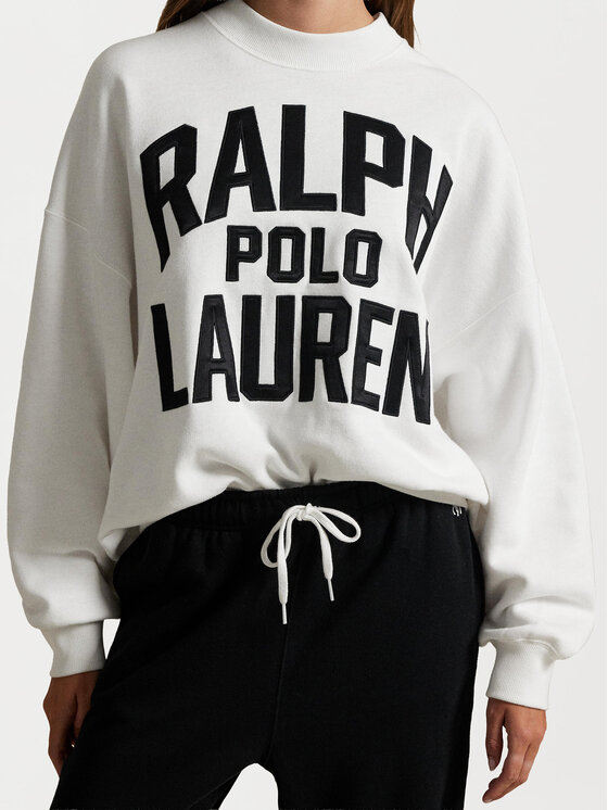 Polo Ralph Lauren Polo Ralph Lauren Суитшърт 211978147001 Бял Relaxed Fit