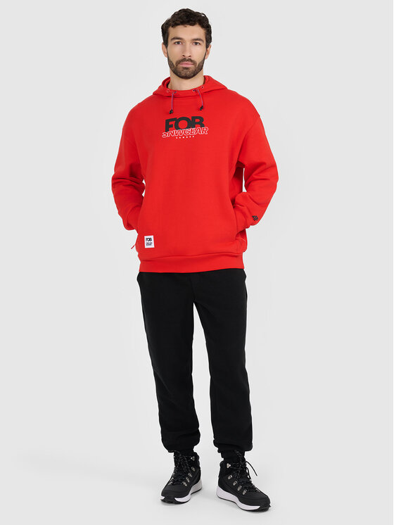 4F 4F Bluza FOB Czerwony Loose Fit