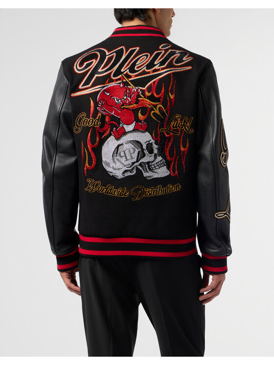 PHILIPP PLEIN PHILIPP PLEIN Bunda bomber 29736 Černá Regular Fit